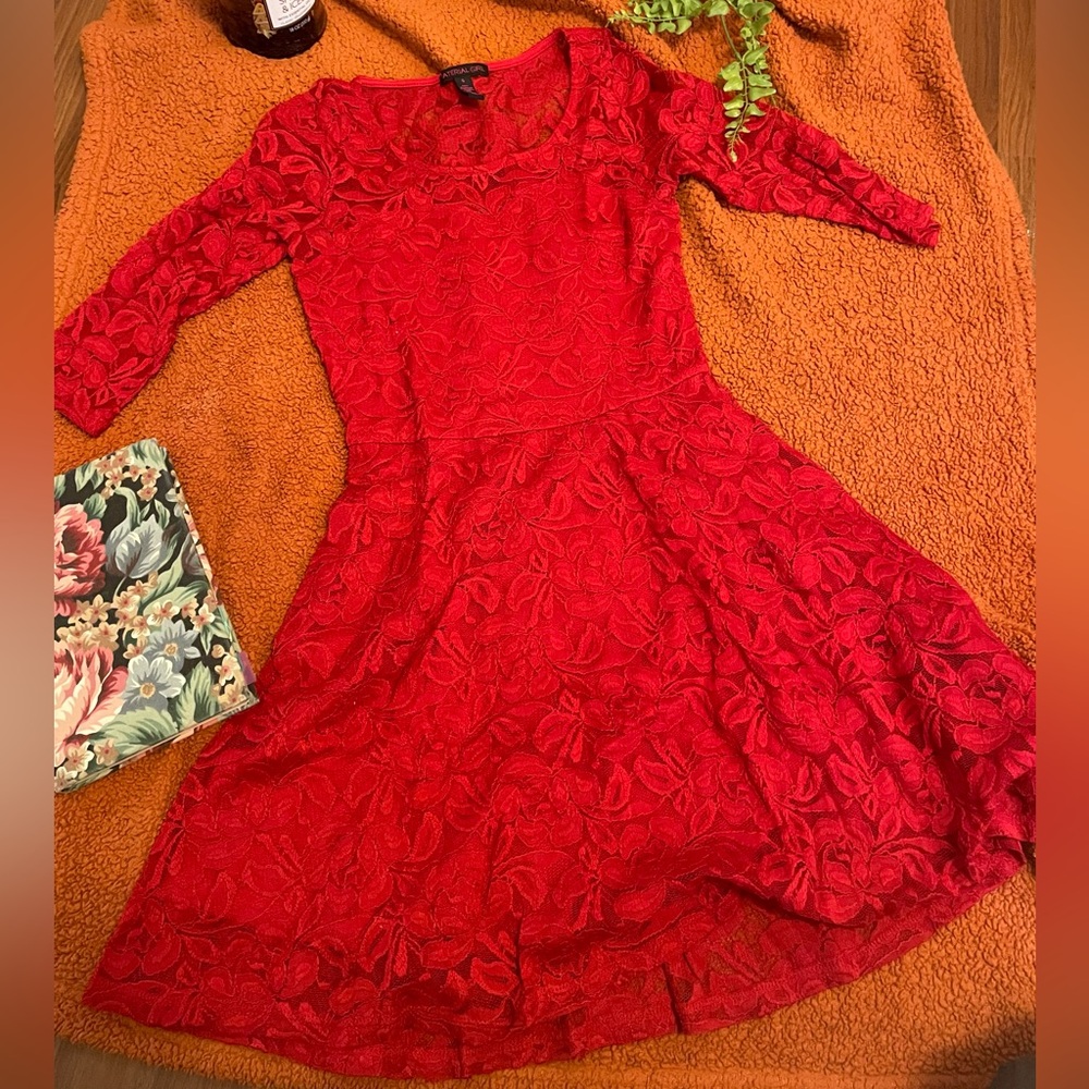 Red Lace Dress